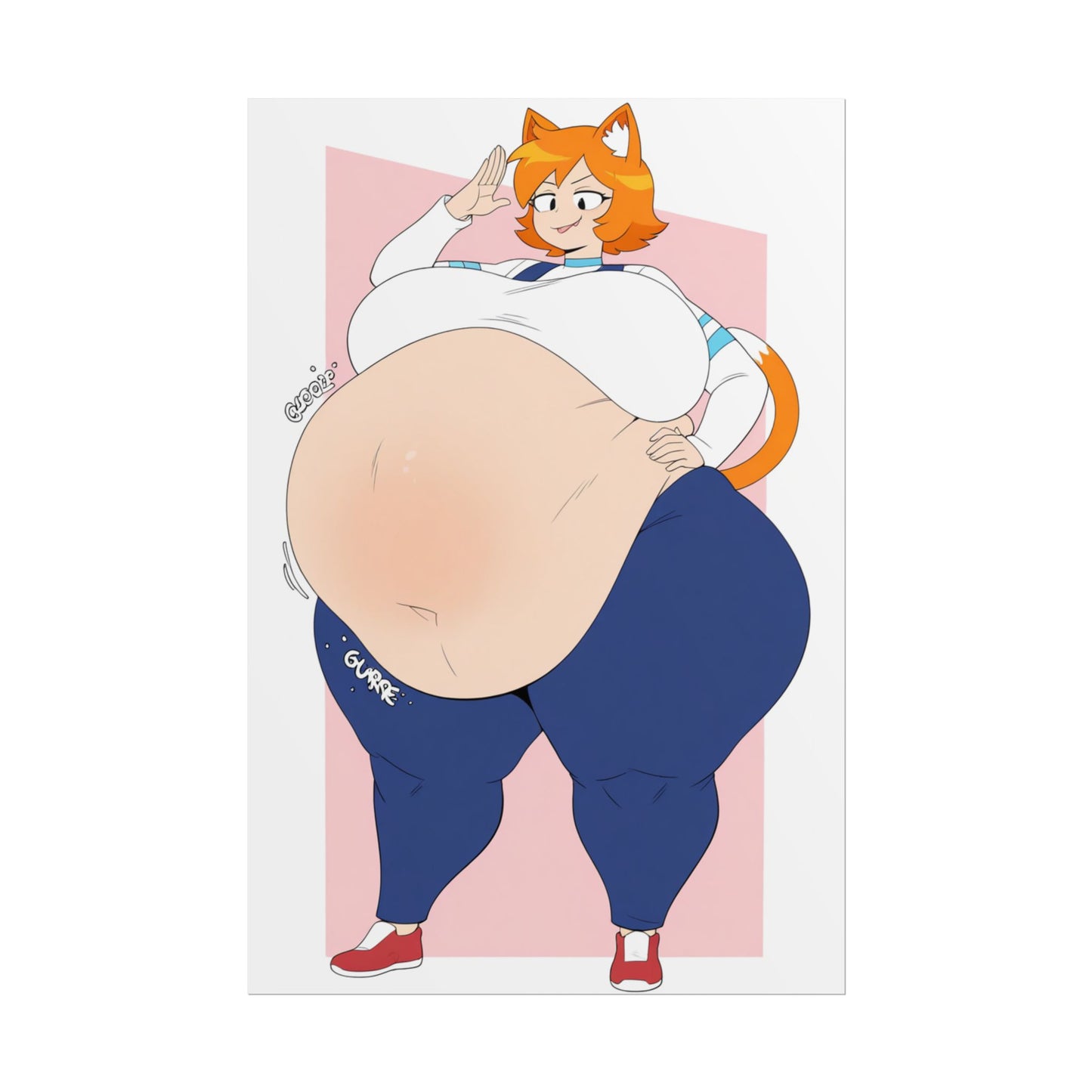 Vore Furry Cat Belly Poster