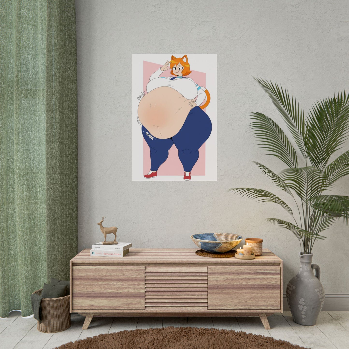 Vore Furry Cat Belly Poster