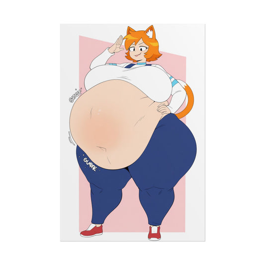 Vore Furry Cat Belly Poster